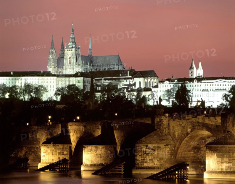 Prague Castle and St Vitus Cathedral, Czech Republic.