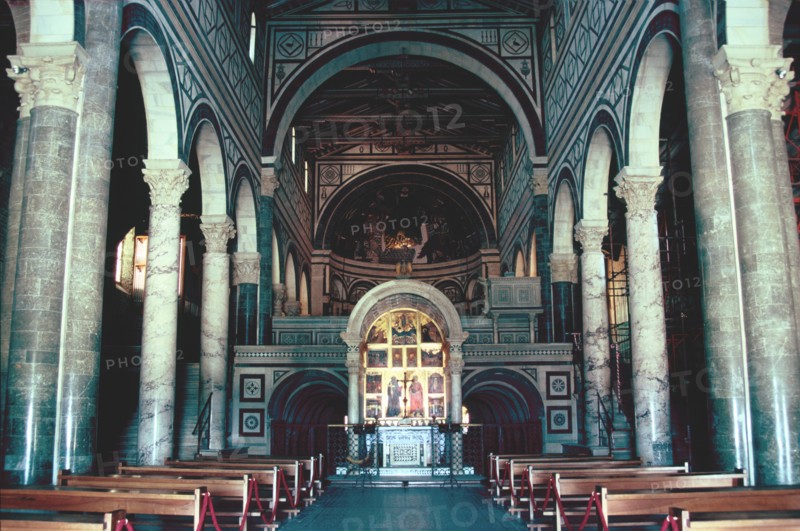 Interior of the Basilica of San Miniato al Monte, Florence, Italy