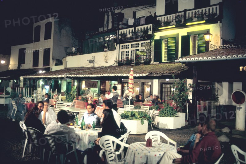 Restaurant in the old town, Funchal, Madeira, Portugal