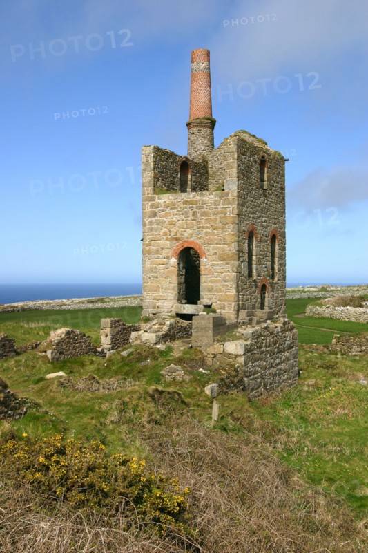 Higher Bal Mine engine house, Cornwall