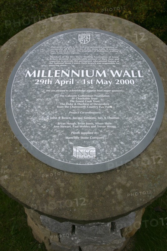 Millennium Wall, the National Stone Centre, Derbyshire