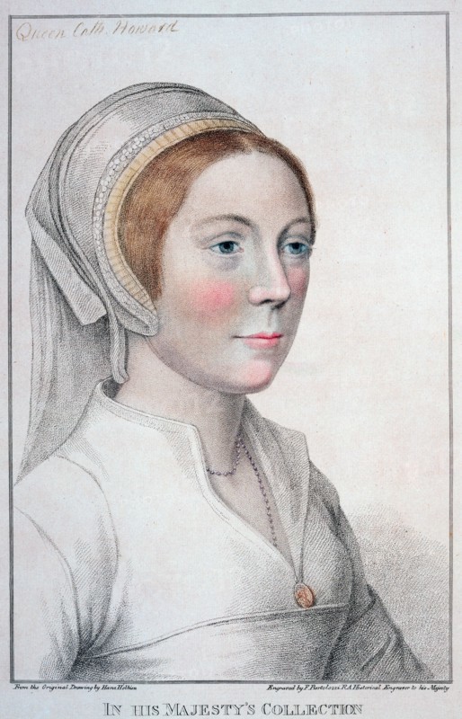 Catherine Howard, fifth wife of Henry VIII, (1796). Artist: Francesco Bartolozzi