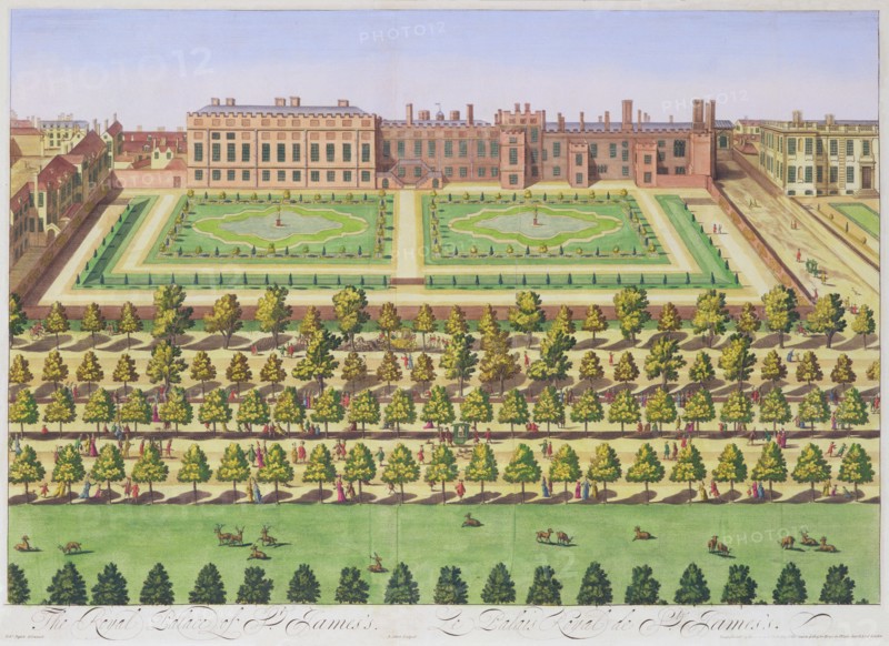 St James's Palace, London, 1730. Artist: Johannes Kip