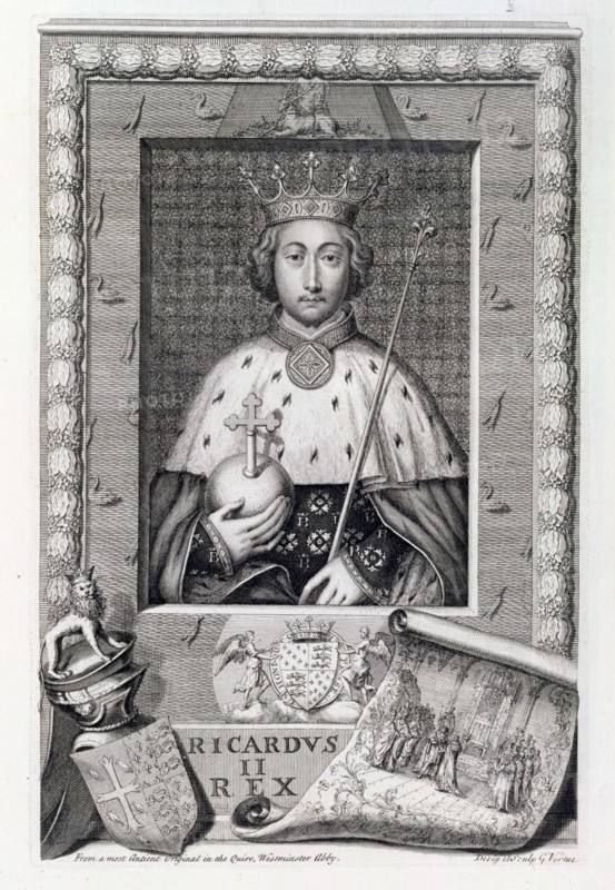 Richard II, King of England, (18th century). Artist: George Vertue
