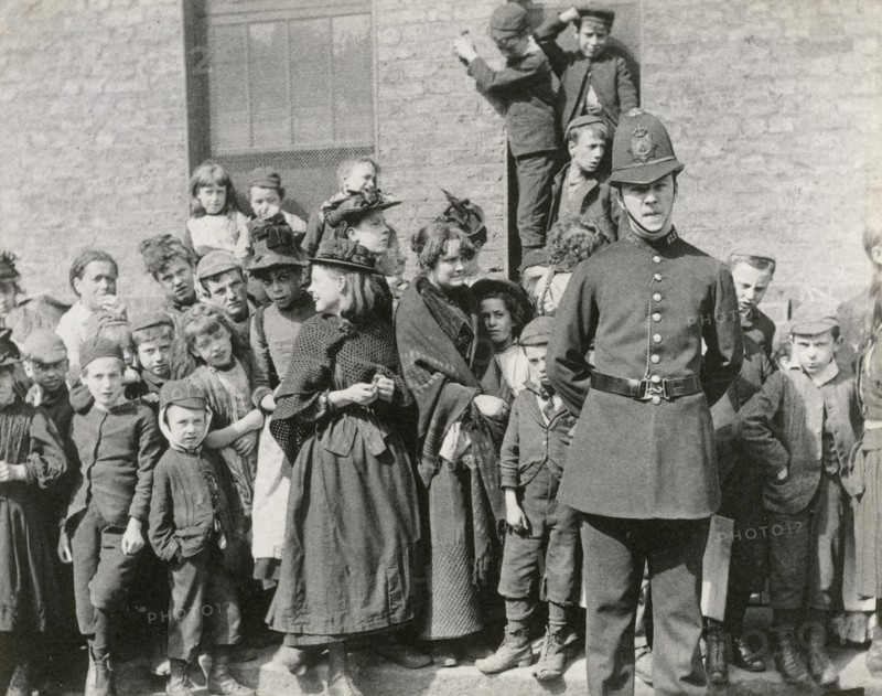 A London policeman's funeral, 1894. Artist: Paul Martin