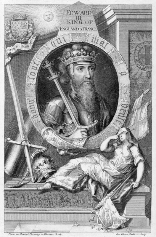Edward III, 14th century King of England, (18th century). Artist: George Vertue