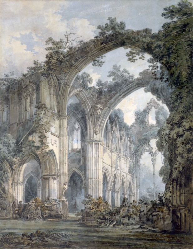'Inside of Tintern Abbey, Monmouthshire', c1794. Artist: JMW Turner