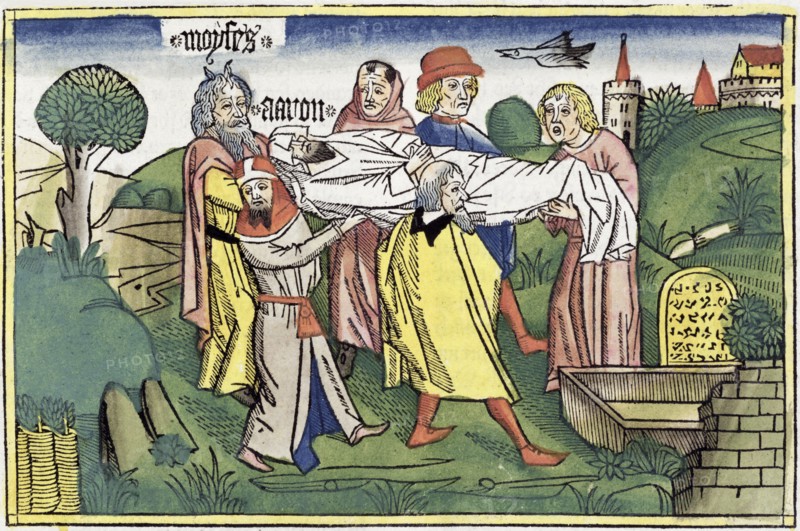 Numbers 20:22-29: the death of Aaron. Artist: Unknown