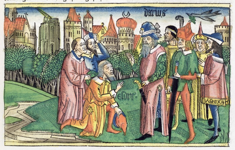 Ezra 6:16: the Temple of Jerusalem is dedicated by King Darius. Artist: Unknown
