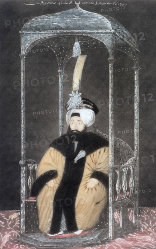 Mahmud II, Ottoman Emperor, 1808. Artist: John Young