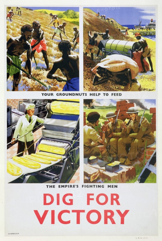 'Dig for Victory', propaganda poster for Britain's African colonies, c1940. Artist: Unknown