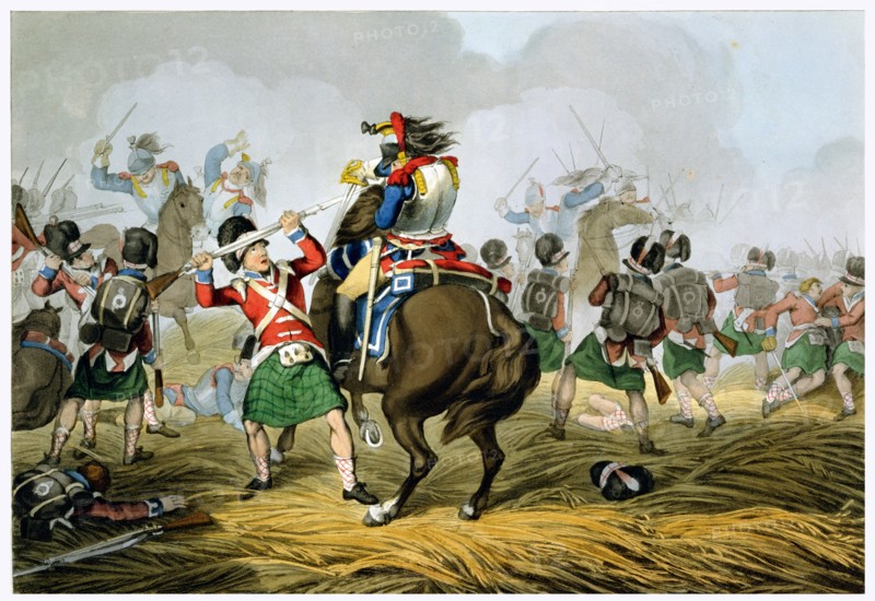 Battle of Waterloo, 1815 (1817). Artist: Matthew Dubourg