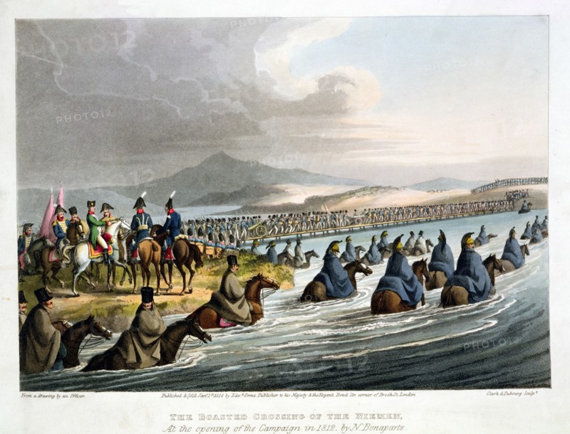 French troops invading Russia, 1812 (1817). Artist: Matthew Dubourg