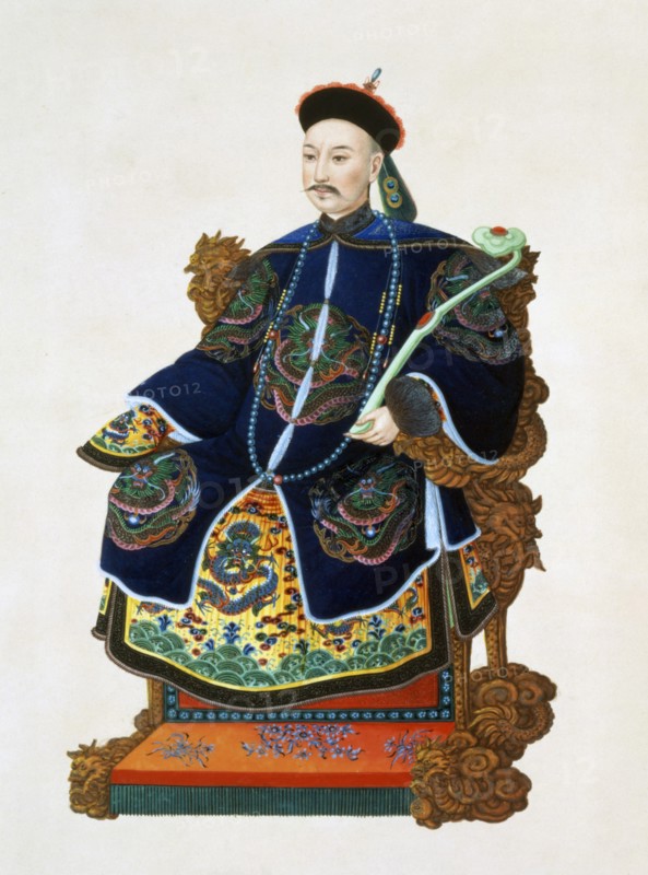 Portrait of a mandarin, China, 19th century. Artist: Unknown