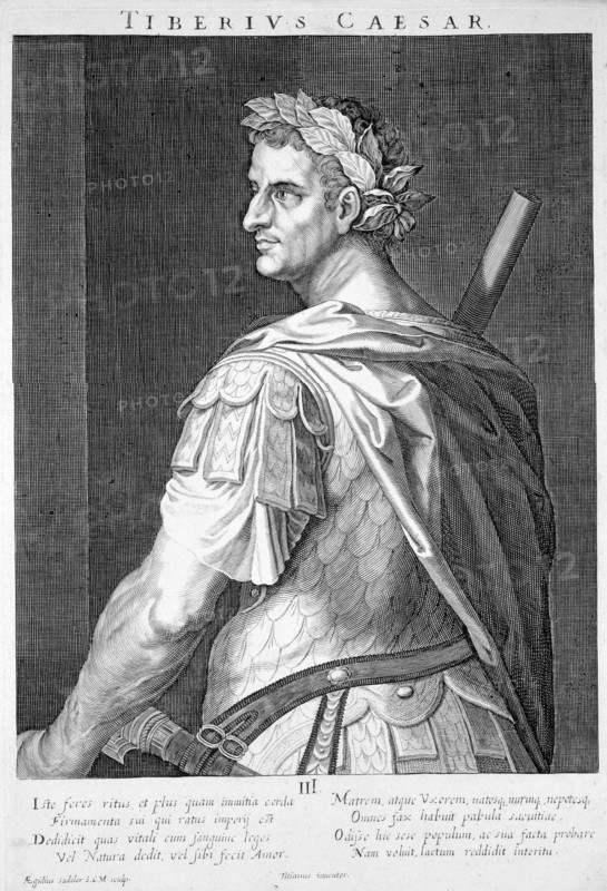 Tiberius, Roman Emperor, (c1590-1629). Artist: Aegidius Sadeler II