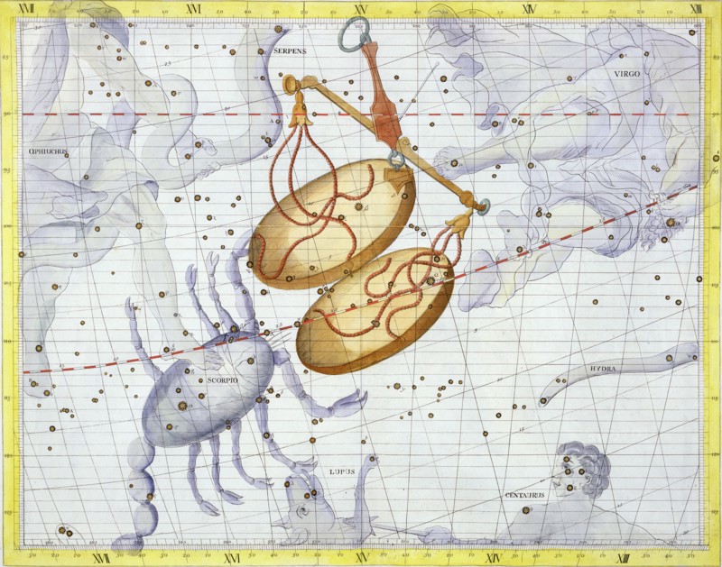 Constellation of Libra, 1729. Artist: Unknown