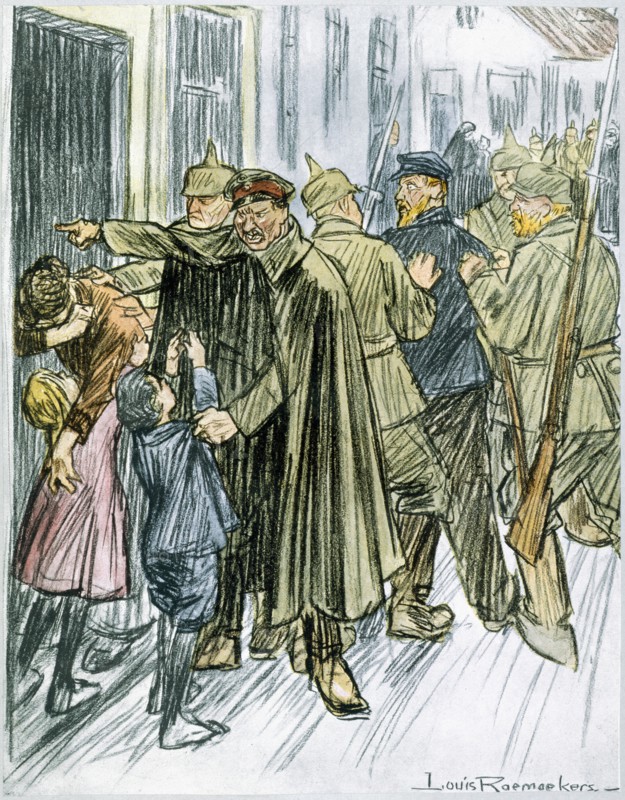 'Husbands and Fathers', 1916. Artist: Louis Raemaekers