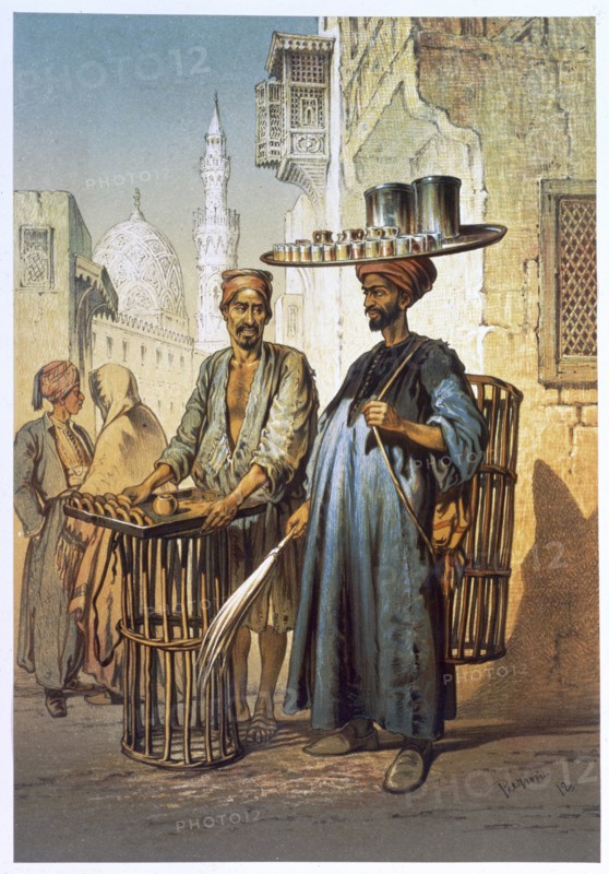 The tea seller, 1862. Artist: Amadeo Preziosi