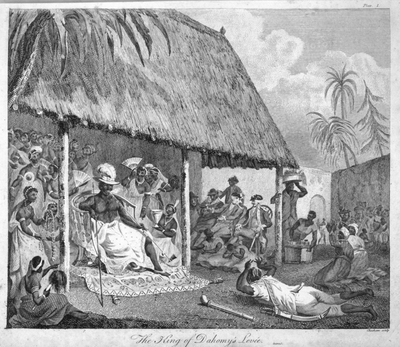 The King of Dahomey's levee, 1793. Artist: Francis Chesham