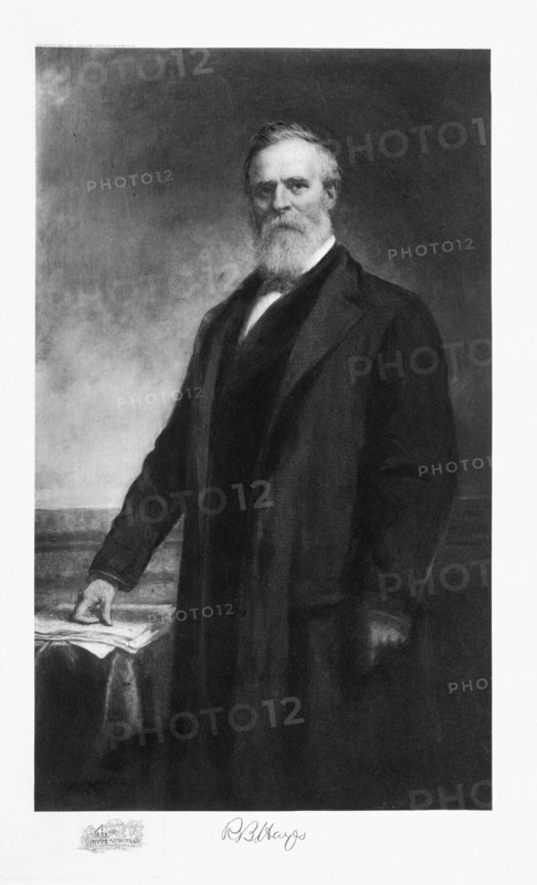 Rutherford B Hayes, 19th President of the United States of America, (1901). Artist: Unknown