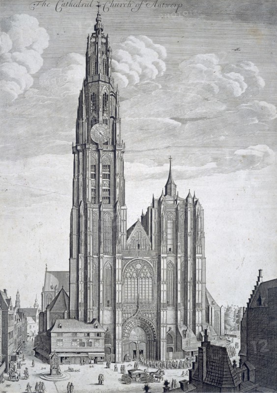 Antwerp Cathedral, Belgium, 17th century. Artist: Unknown