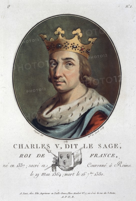 Charles V, known as 'the Wise', King of France, (1789). Artist: Marie Jeanne Louise Francoise Suzanne Champion de Cernel