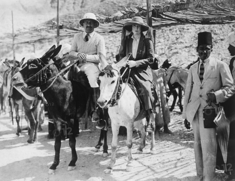 Visitors to the Tomb of Tutankhamun, Valley of the Kings, Egypt, 1922. Artist: Harry Burton