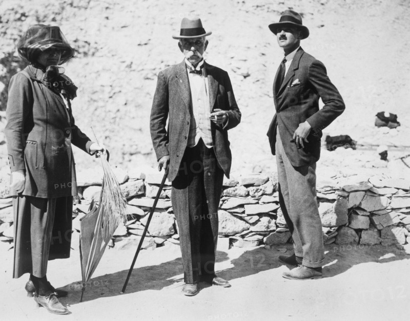 Visitors to the Tomb of Tutankhamun, Valley of the Kings, Egypt, 1923. Artist: Harry Burton