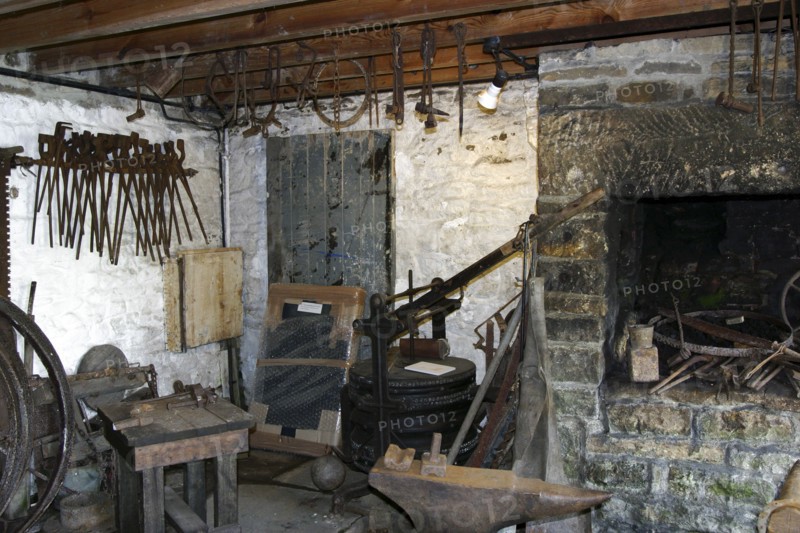 Smithy, North of England Lead Mining Museum, Killhope, Weardale, Durham.