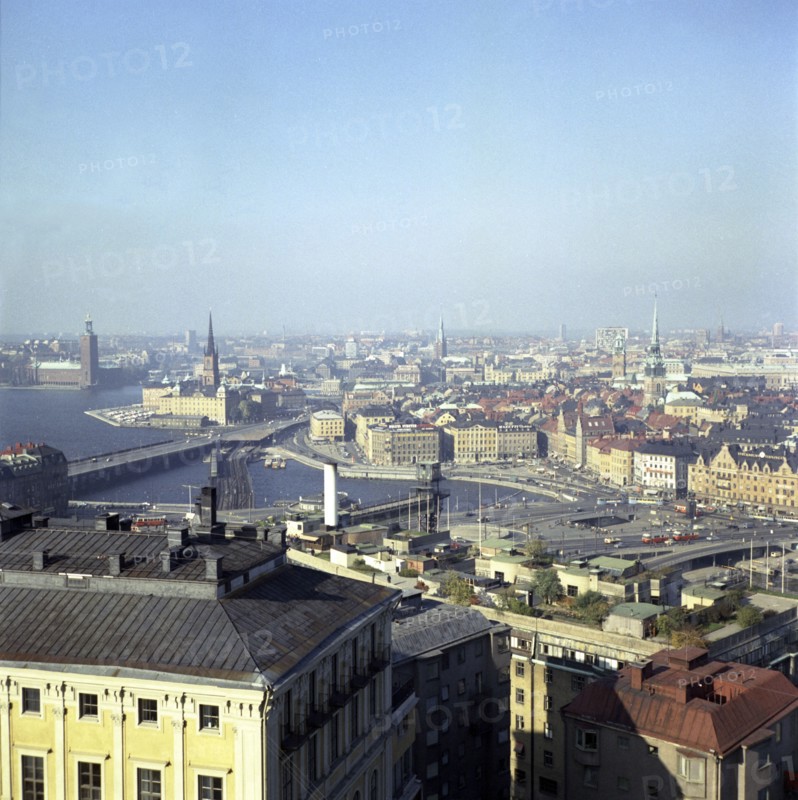 View over the old town, Stockholm, Sweden, 1960s. Artist: Göran Algård
