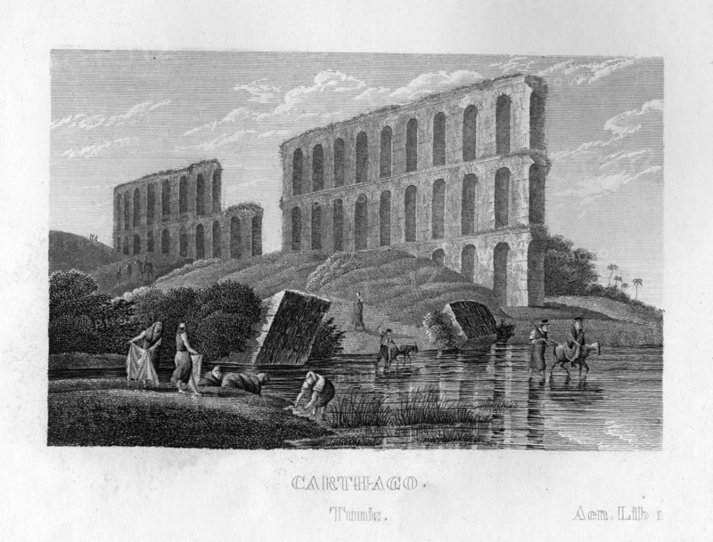 Ruins of Carthage, Tunisia, c1833. Artist: Unknown