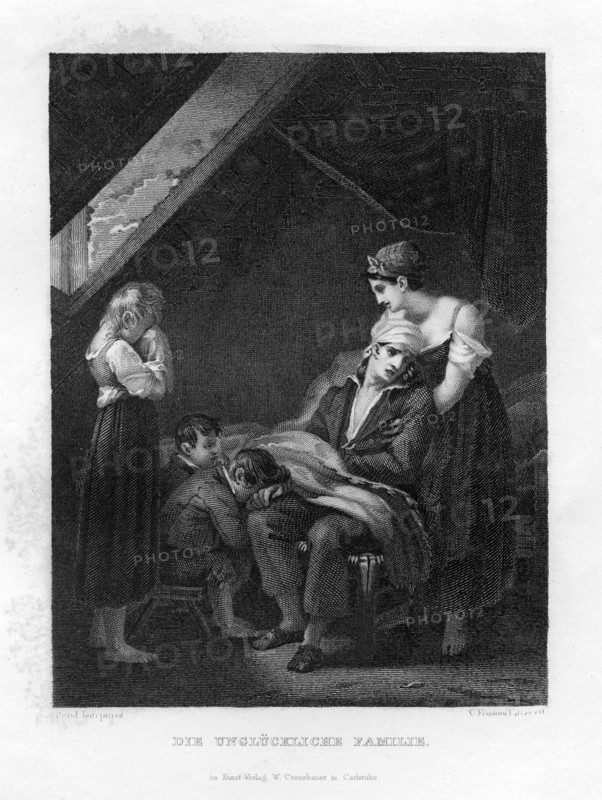 'The Unhappy Family', c1833. Artist: Unknown