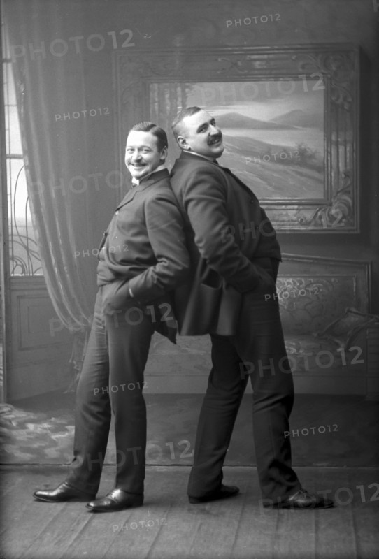 Posed friends, photographed in Carl Christersson's studio, Landskrona, Sweden, 1910. Artist: Unknown