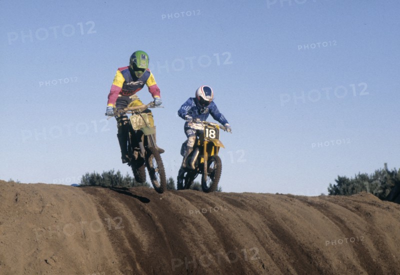 Moto-cross race, Saxtorp, Sweden, 1990. Artist: Unknown