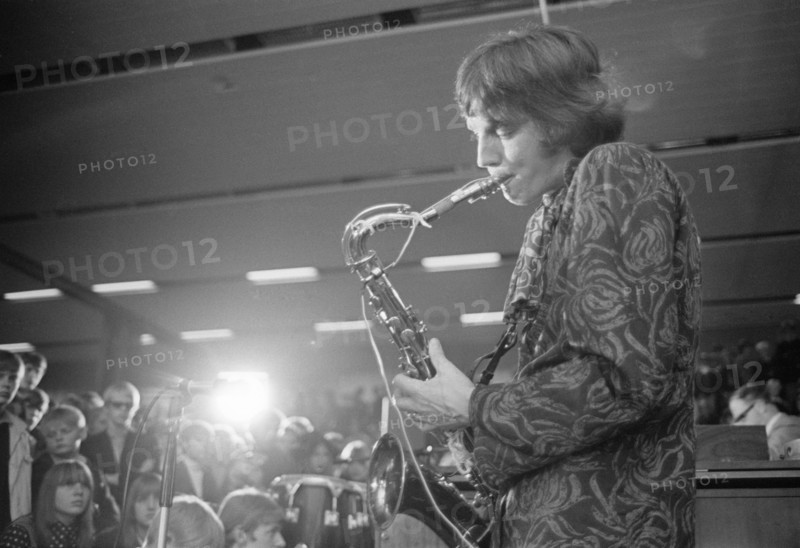 Chris Wood, saxophonist with Traffic, in concert at Landskrona, Sweden, 1967. Artist: Unknown