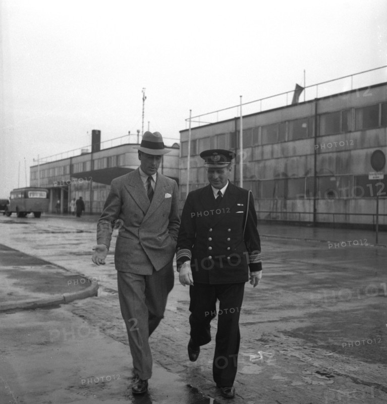 Earl Mountbatten of Burma visiting Malmö, Sweden, 1946. Artist: Otto Ohm