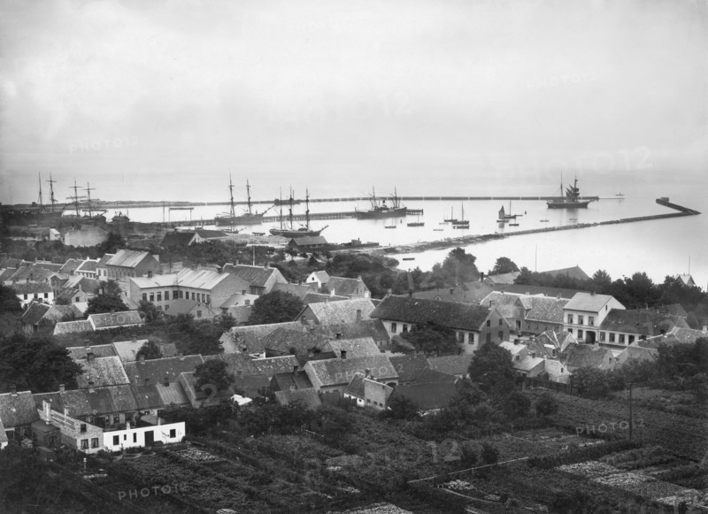 View of the town of Trelleborg, Sweden, c1900. Artist: Unknown