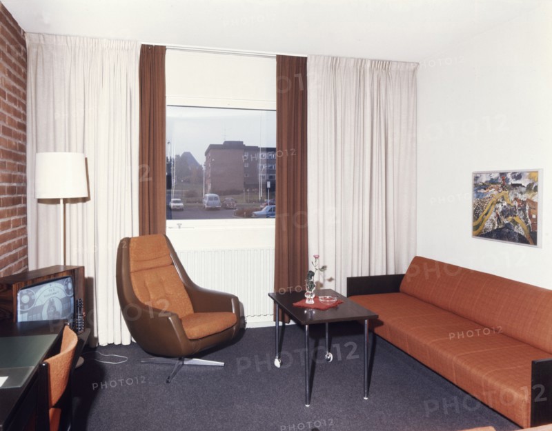 Hotel room, Skövde, Sweden, 1971. Artist: Torkel Lindeberg