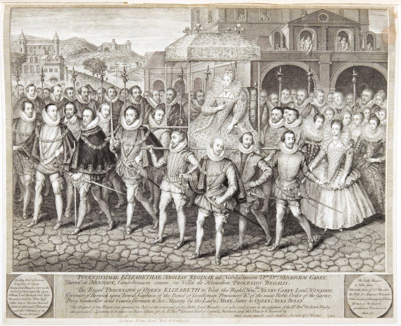 Royal procession of Queen Elizabeth I, c1580 (1744). Artist: George Vertue