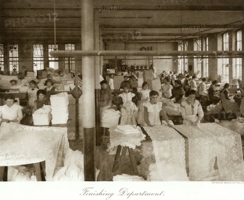 Thomas Adams Lace Factory, Nottingham, Nottinghamshire, 1914. Artist: Waterlow Bros & Layton Ltd