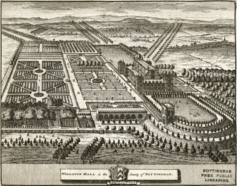Wollaton Hall and Park Nottingham, Nottinghamshire, c1707. Artist: Johannes Kip