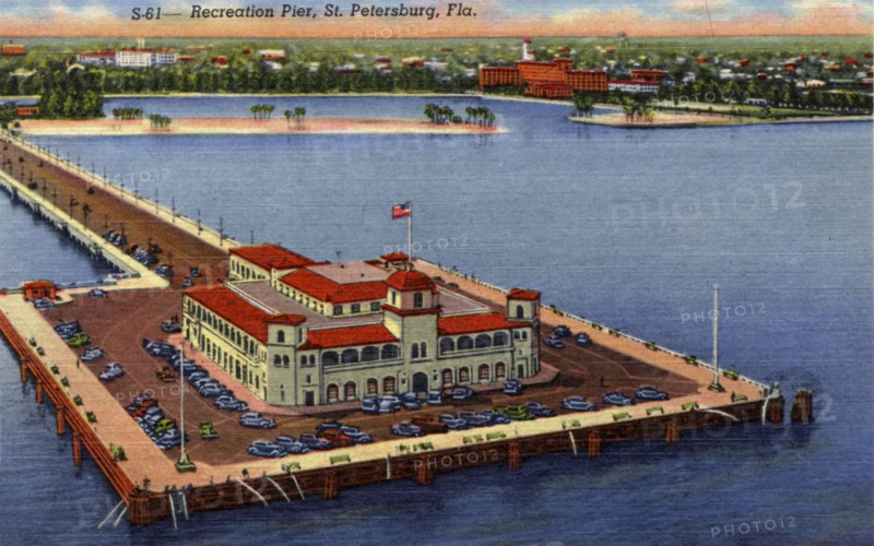Recreation Pier, St Petersburg, Florida, USA, 1940. Artist: Unknown