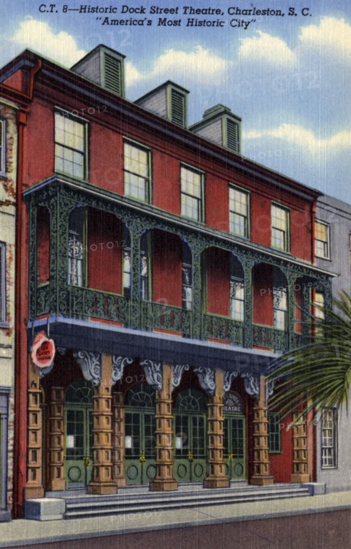 Historic Dock Street Theatre, Charleston, South Carolina, USA, 1940. Artist: Unknown