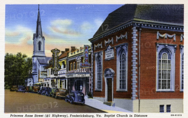 Princess Anne Street, Fredricksburg, Virginia, USA, 1940. Artist: Unknown