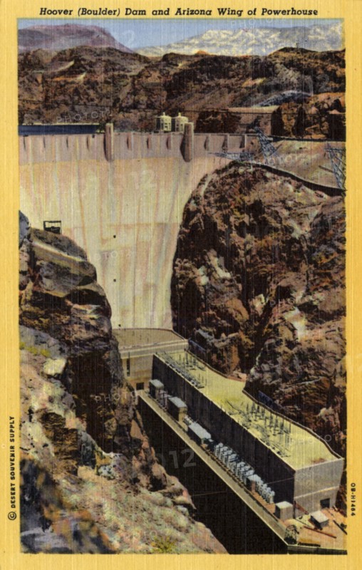 Hoover (Boulder) Dam, Arizona/Nevada, USA, 1940. Artist: Unknown