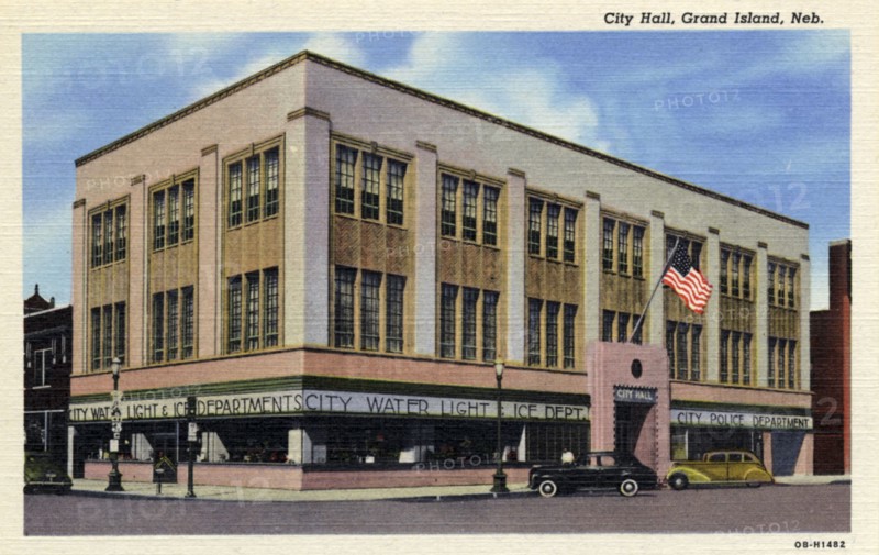 City Hall, Grand Island, Nebraska, USA, 1940. Artist: Unknown