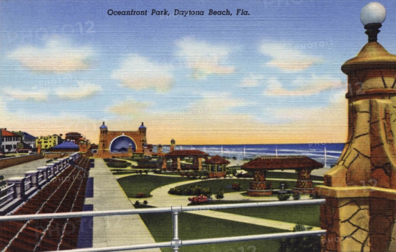 Oceanfront Park, Daytona Beach, Florida, USA, 1940. Artist: Unknown