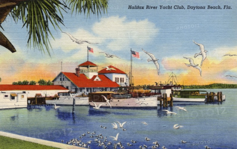 Halifax River Yacht Club, Daytona Beach, Florida, USA, 1940. Artist: Unknown