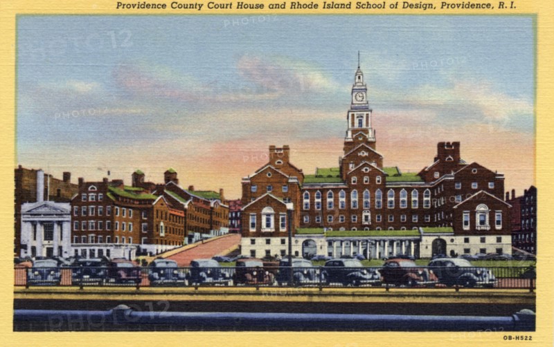 County Court House and Rhode Island School of Design, Providence, Rhode Island, USA, 1940. Artist: Unknown