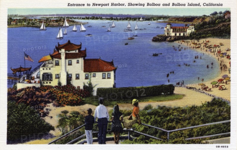Entrance to Newport Harbor, California, USA, 1940. Artist: Unknown